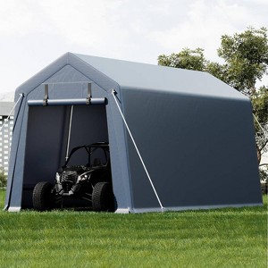 GustoWave Outdoor Storage Shelter Shed Carport, Waterproof Portable Garage - 1 of 4