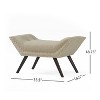 NicBex End of Bed Bench Contemporary Flared Design Bench Seat with Nailhead Accents for Footrest, Living Room - 4 of 4