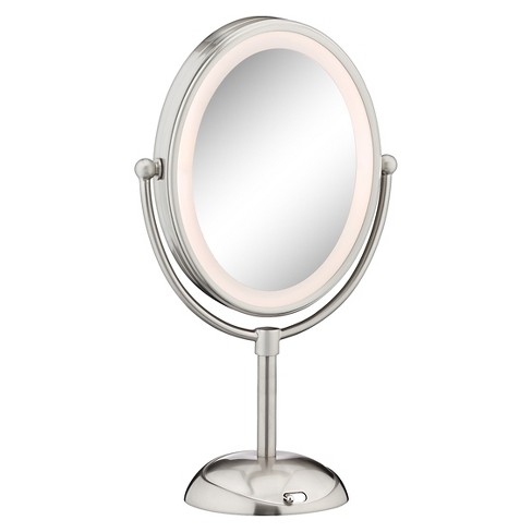 lighted magnifying makeup mirror travel