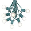 Novelty Lights 100 Feet G30 Globe Outdoor Patio String Lights, Green Wire - 2 of 4