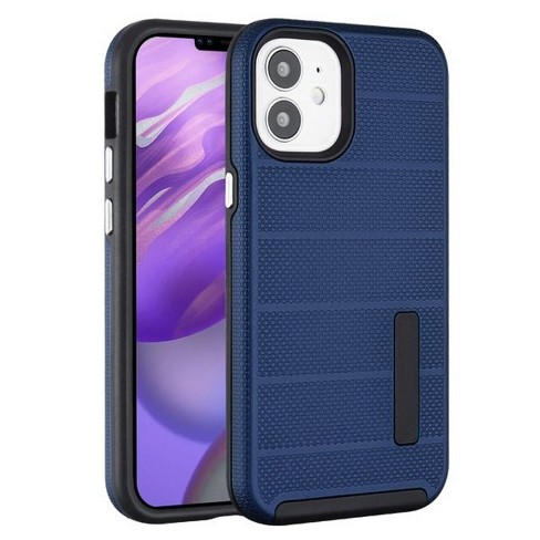 Dots Textured Fusion Protector Hard Hybrid Plastic Tpu Case For Apple Iphone 12 Mini 5 4 Blue Target