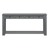 LIVAREEmlen Console Table/Sofa Table with Storage Drawers and Bottom Shelf for Entryway Hallway(Tan) - 2 of 4