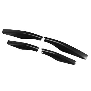 Unique Bargains Car Roof Rack Side Rails End Cover Cap Compatible for Lexus RX350 RX400h RX330 2003-2009 Black 4pcs - 1 of 4