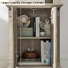 SinCiDo 72" Tall Farmhouse Storage Bookcase, 4-Tier Open Adjustable Shelves & 2 Doors, Wooden Bookshelf Organizer for Home Office - 4 of 4
