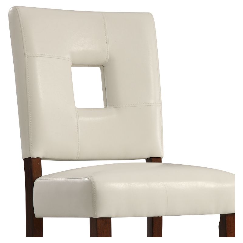 Set of 2 Troy Keyhole Dining Chair Wood White - Inspire Q, 2 of 5