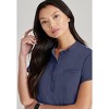 Barco Unify Women's Mission Single Pocket Collar Tuck In Scrub Top - 4 of 4