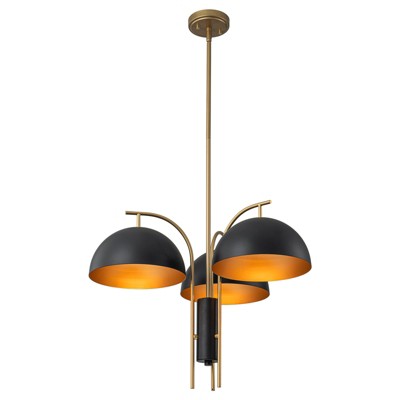 LLHZSY 24" Pendant Chandelier 3-Light Fixture for Dining Room Kitchen Living Room
