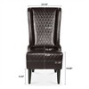 XINGHANZHENXUAN Accent Chair with Wooden Legs, Modern Wingback Reading Chair for Living Room, Bedroom, Office - 2 of 4