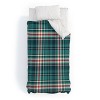Twin Extra Long Avenie Winter Plaid 1 Polyester Duvet Cover + Pillow Shams Blue - Deny Designs: 300 Thread Count, Non-Woven Fabric - 2 of 4