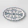 Medium Stoneware Floral Serving Platter - Threshold™ - 3 of 3
