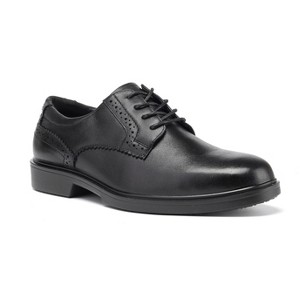 RV2102 Classic Black 4" Men's Dress Shoes Oxford Work Shoes - Full Grain Leather with Kevlar Puncture Resistance - 1 of 4