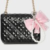 Unique Bargains Faux Pearl Bow Handbag Charms Keychains 1 Pc - 2 of 4