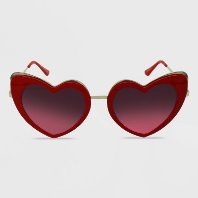 Cute Heart-shaped Frameless Sunglasses For Kids - Uv Protection