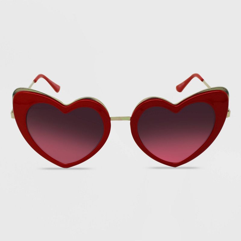 Women&#39;s Heart Sunglasses - Wild Fable&#8482; Red, 1 of 9