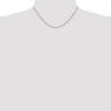 Black Bow Jewelry 1mm, 14k White Gold, Diamond Cut Solid Spiga Chain Necklace - 2 of 4