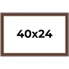 PosterPalooza | Traditional Brown Picture Frame - UV Acrylic, Backing Board, Hanging Hardware Included - 2 of 4