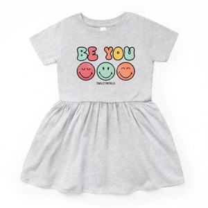 The Juniper Shop SmileyWorld Be You Groovy Toddler Dress - 1 of 4