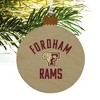 Fordham University Rams Logo Wood Christmas Tree Holiday Ornament - 4 of 4