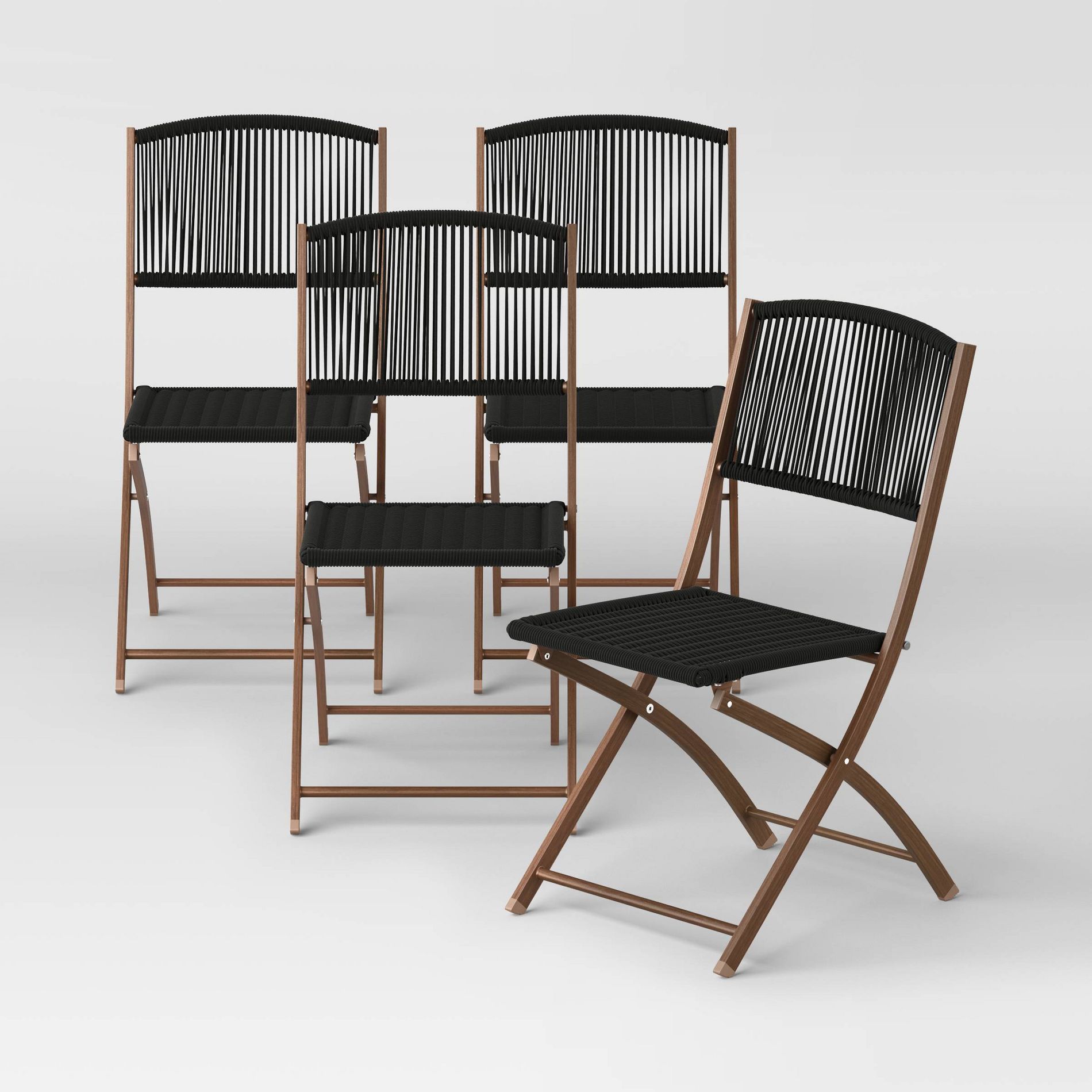 Purcell Patio Folding Chair Black - Threshold™