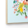 Rifle Paper Co. x Target 24"x30" Garden Party Framed Canvas Wall Art Set of 2: Nature Digital Art, Teal Green, D Ring Mount - image 4 of 4