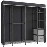 VIPEK V40S i1 Bedroom Armoires Covered Clothing Rack Heavy Duty Large Wardrobe , Black Rack with Cover