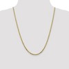 Black Bow Jewelry 2.4mm 10k Yellow Gold Flat Beveled Curb Chain Necklace - 2 of 4