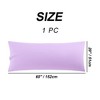 PiccoCasa 90 GSM Solid Soft Envelope closure Microfiber Body Pillowcase - 3 of 4