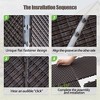Deck Tiles, Patio Flooring, 12"x12" Square Composite Decking Tiles, Outdoor Flooring Tile, Repositionable Patio Tiles - 4 of 4