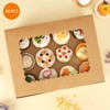 Racxily 80sets Cake Boxes + Cake Boards - Disposable Cake Containers with Clear Window, Food-Grade Sturdy Material, Perfect for Birthday/Wedding - 4 of 4