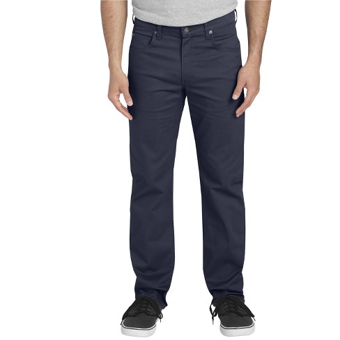 Dickies Men's Flex Twill Regular Straight Fit 5-Pocket Pants - Rinsed ...