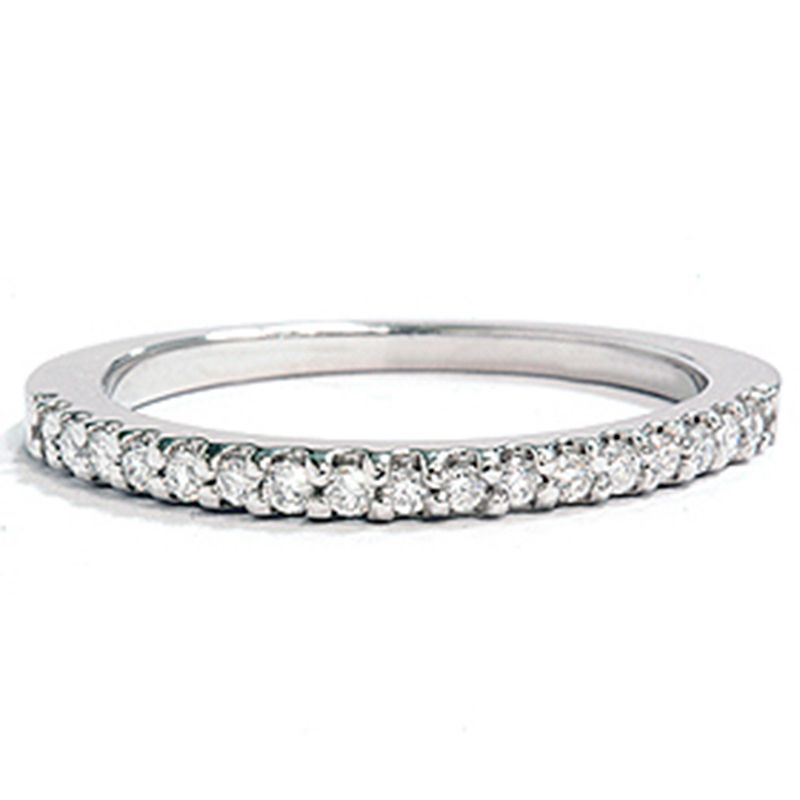 Pompeii3 14K White Gold VS Diamond Wedding Anniversary Ring, 2 of 5