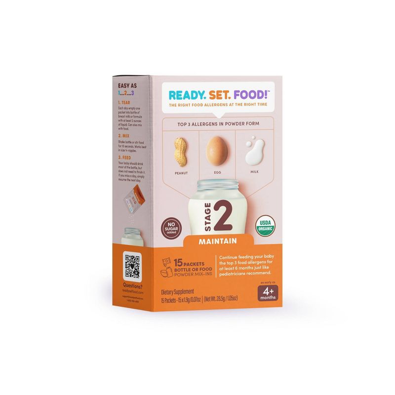 Ready, Set, Food! Early Allergen Introduction Mixins Baby Meals - Stage 2 - 1.2oz, 3 of 16