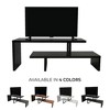 LeisureMod TV Stand with MDF Shelves and Powder-Coated Iron Legs - Orford Collection - 4 of 4