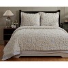 Twin Eden Comforter 100% Cotton Tufted Chenille Comforter Set Gray/Ivory - Better Trends - image 3 of 4