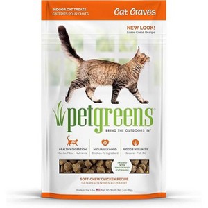 Pet Greens Semi-Moist Cat Craves Treats Chicken flavor - 3 Oz - 1 of 1