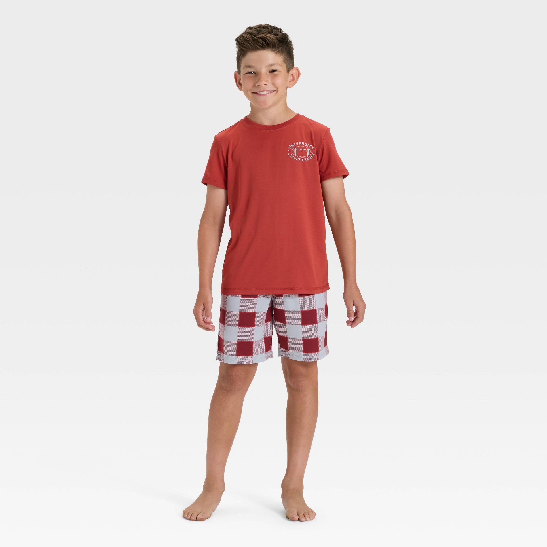 Boys' 2pc Short Sleeve Pajama Set - Cat & Jack™ Red XL