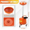 8 Gallon Waste Oil Drain Tank with Wheels, Adjustable Funnel Height 38-65 Inches, Built-in Toolbox, Large Capacity for Garages Auto Repair Shops - 3 of 4