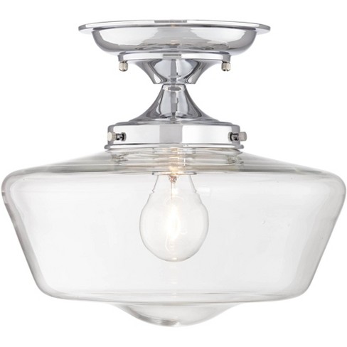 Regency Hill Schoolhouse Ceiling Light Semi Flush Mount Fixture