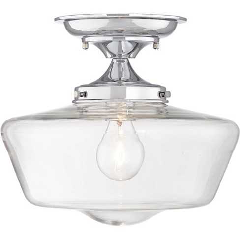 Regency Hill Schoolhouse Ceiling Light, Clear Glass Ceiling Light Covers