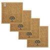 Black Willow Tree Tan Washcloth Set of 4 12x12 VHC Brands - 2 of 3