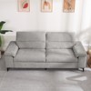 Chenille Sofa with Adjustable Armrests and Extra Thick Cushions - 3 of 4
