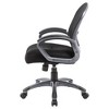 Ergonomic Mesh Task Chair Black - Boss: Swivel, Lumbar Support, Adjustable Height - 3 of 4
