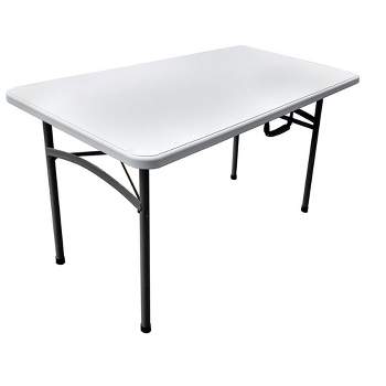 6' Folding Banquet Table Off-White - Plastic Dev Group