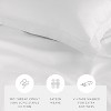 Cotton Duvet Cover Set & Insert 4PC Bundle, 300TC Sateen Vintage Washed Duvet Set with Down Alternative Comforter, All Season Bedding - Becky Cameron - 4 of 4