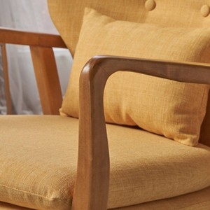 Benny Mid Century Modern Fabric Rocking Chair - Christopher Knight Home - 1 of 4