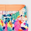 Toddler Boys' Adaptive 'Tropical Floral' Swim Trunk - Cat & Jack™ Orange - 3 of 3