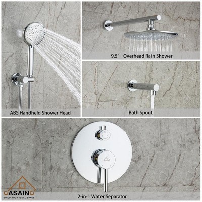Matte Black Multi-Function Wall Mounted Shower System