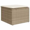 vidaXL 6 Piece Patio Sofa Set with Cushions - Beige and Cream - 3 of 4