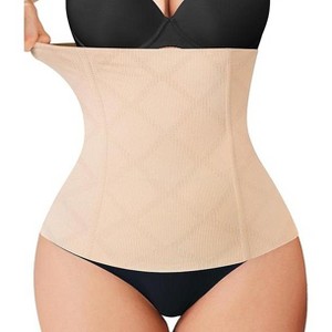 Nebility™ Women’s High-Waist Trainer - Seamless Tummy Control Cincher Body Shaper Belt - 1 of 4