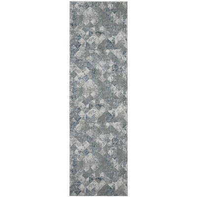 Atwell Transitional Abstract Green/Ivory Area Rug